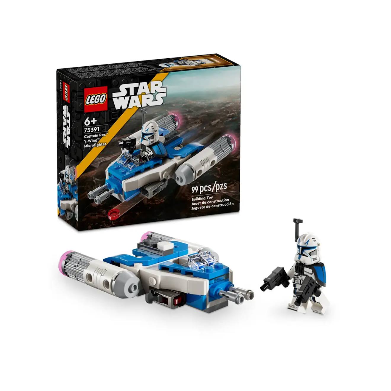 Star Wars Le Microfighter Y-wing™ Du Capitaine Rex 75391 Multicolore