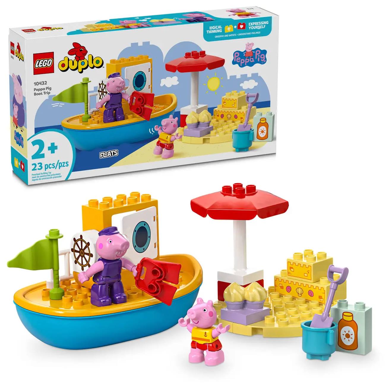 Duplo Le Voyage En Bateau De Peppa Pig 10433 Multicolore