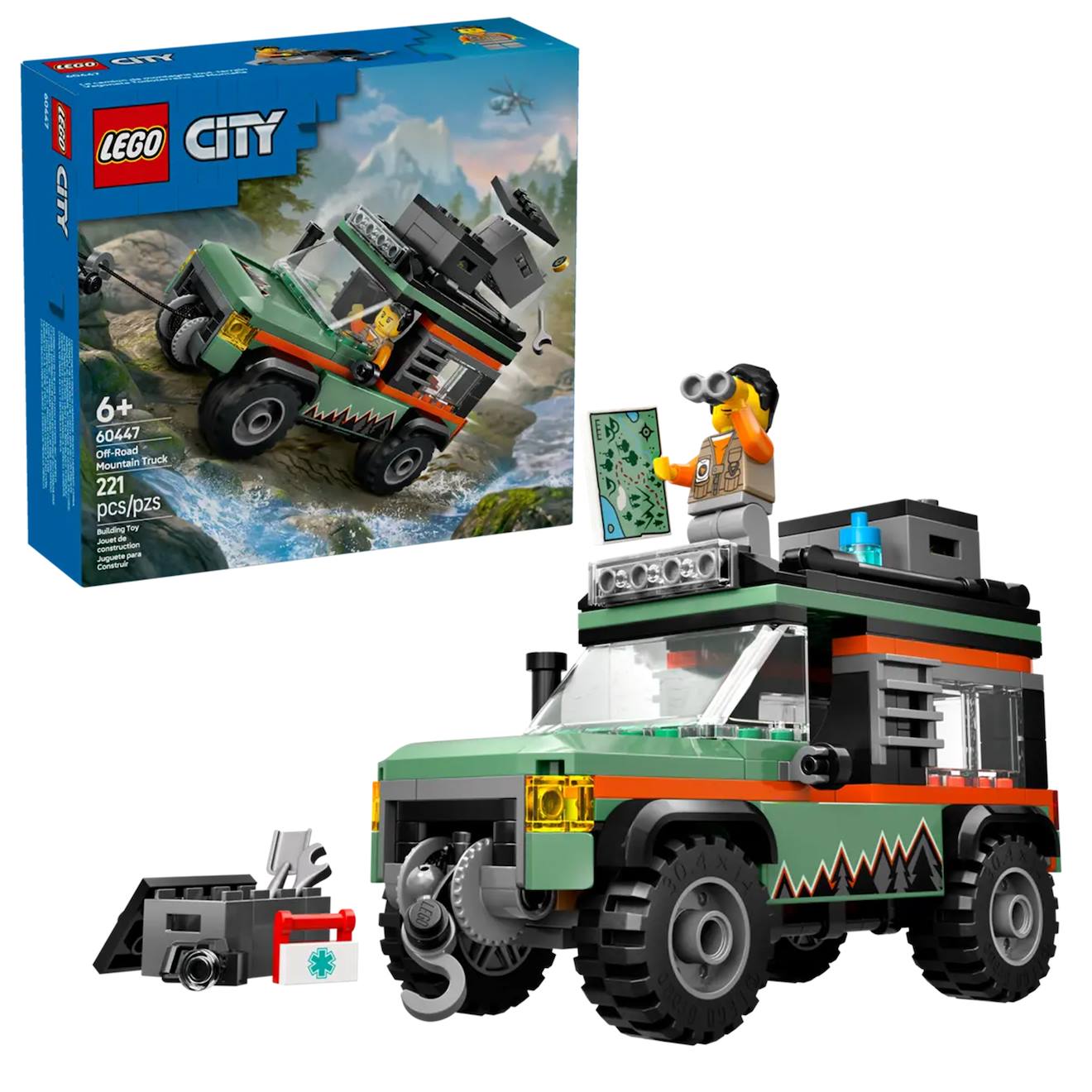 Lego Le Camion 4x4 Tout-terrain 60447 Multicolore