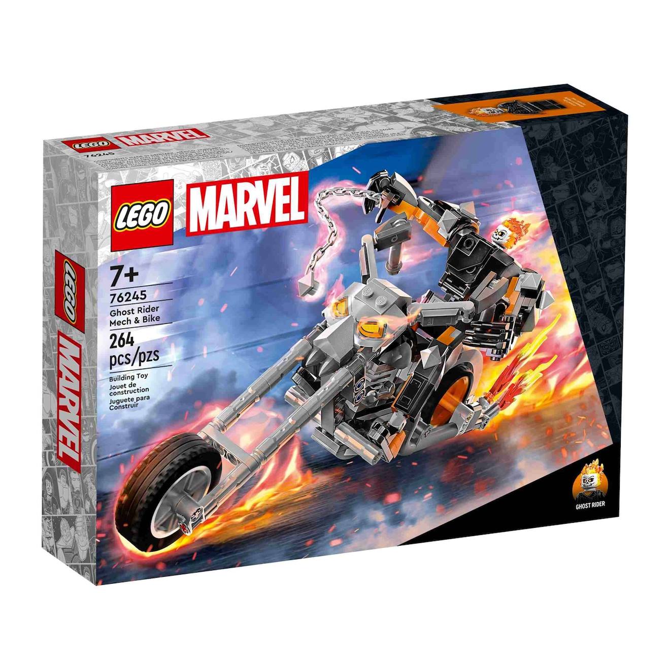 Marvel Le Robot Et La Moto De Ghost Rider 76245 Multicolore
