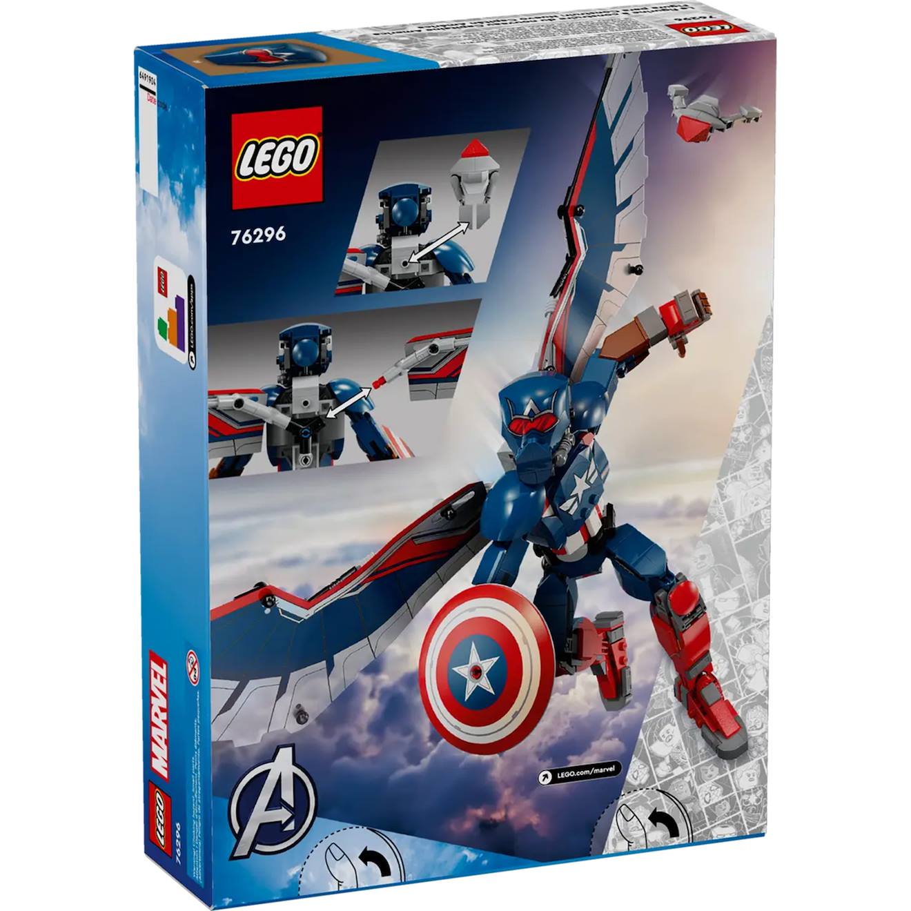 Figurine Du Nouveau Captain America À Construire 76296 Multicolore