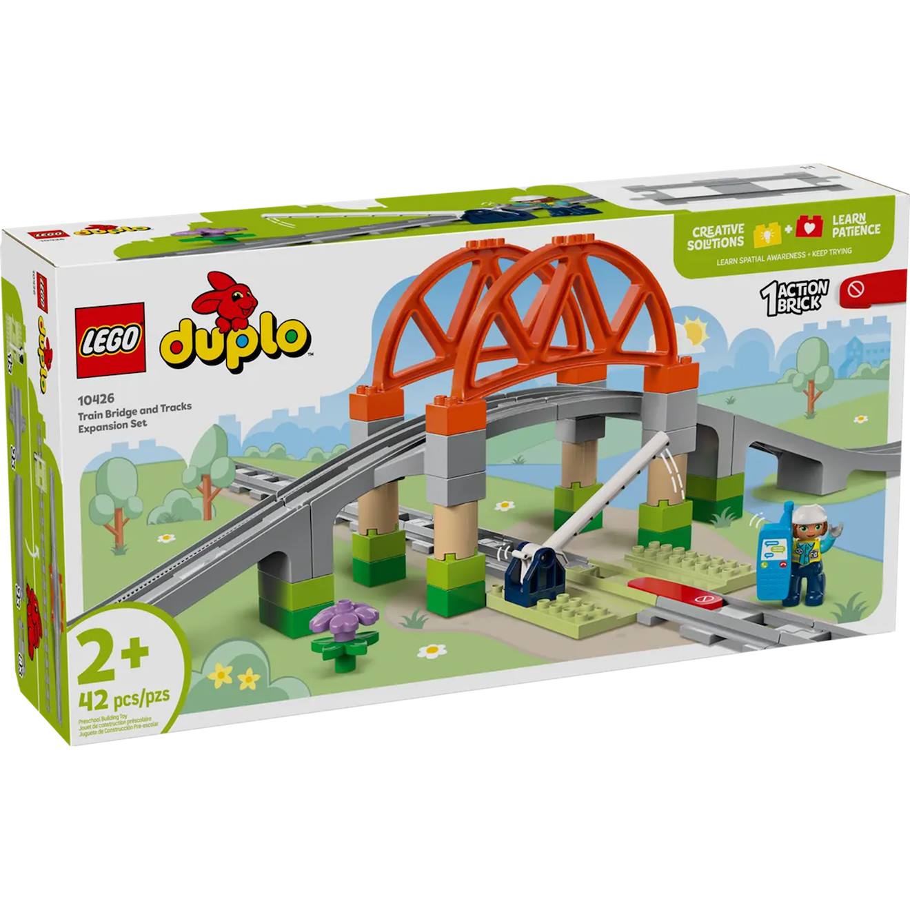Set D'extension : Les Rails Et Le Pont Du Train 10426 Multicolore