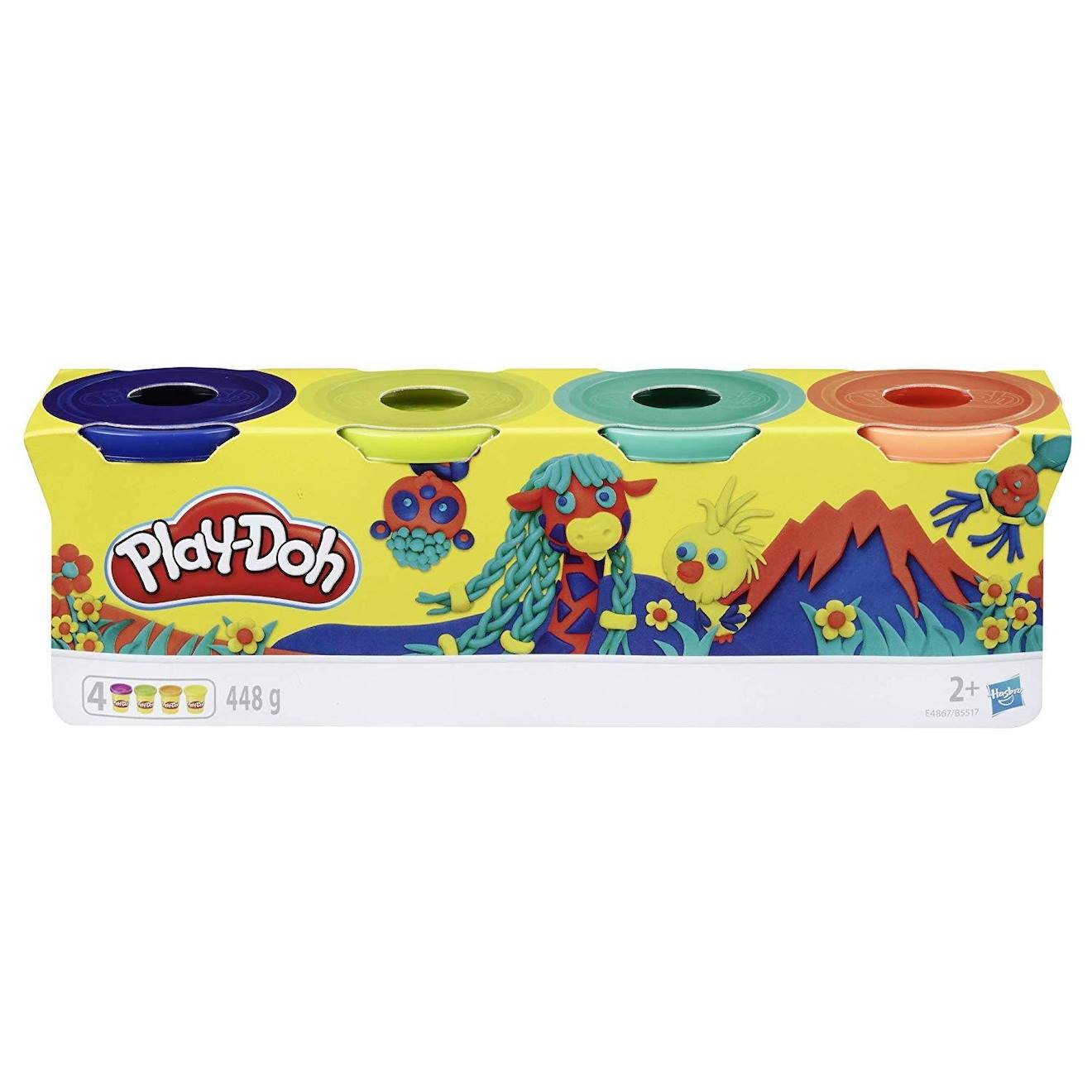 Play-doh 4 Pack Sauvage Multicolore