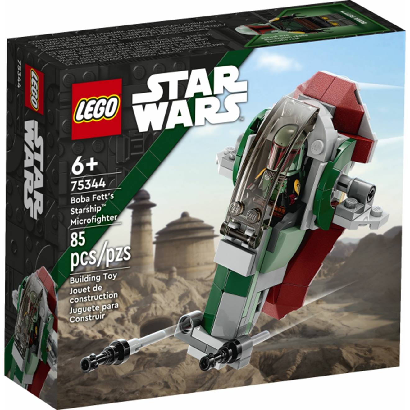 Star Wars Le Vaisseau De Boba Fett Microfighter 75344 Multicolore