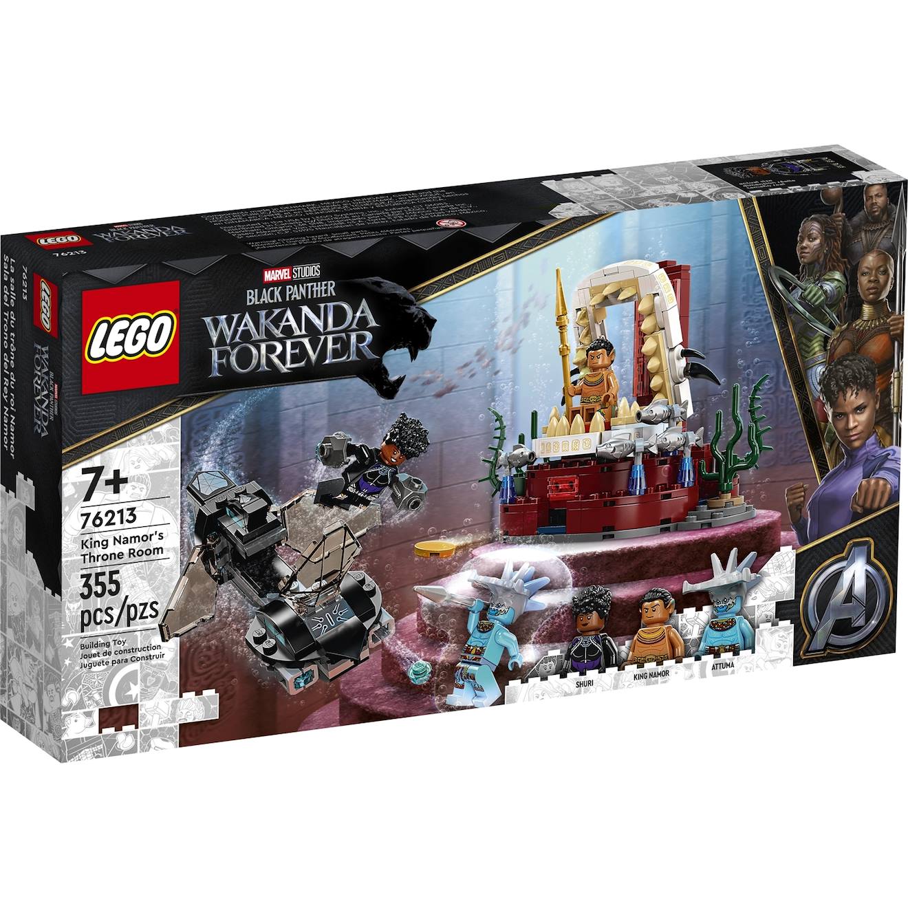 Marvel La Salle Du Trône Du Roi Namor 76213 Multicolore