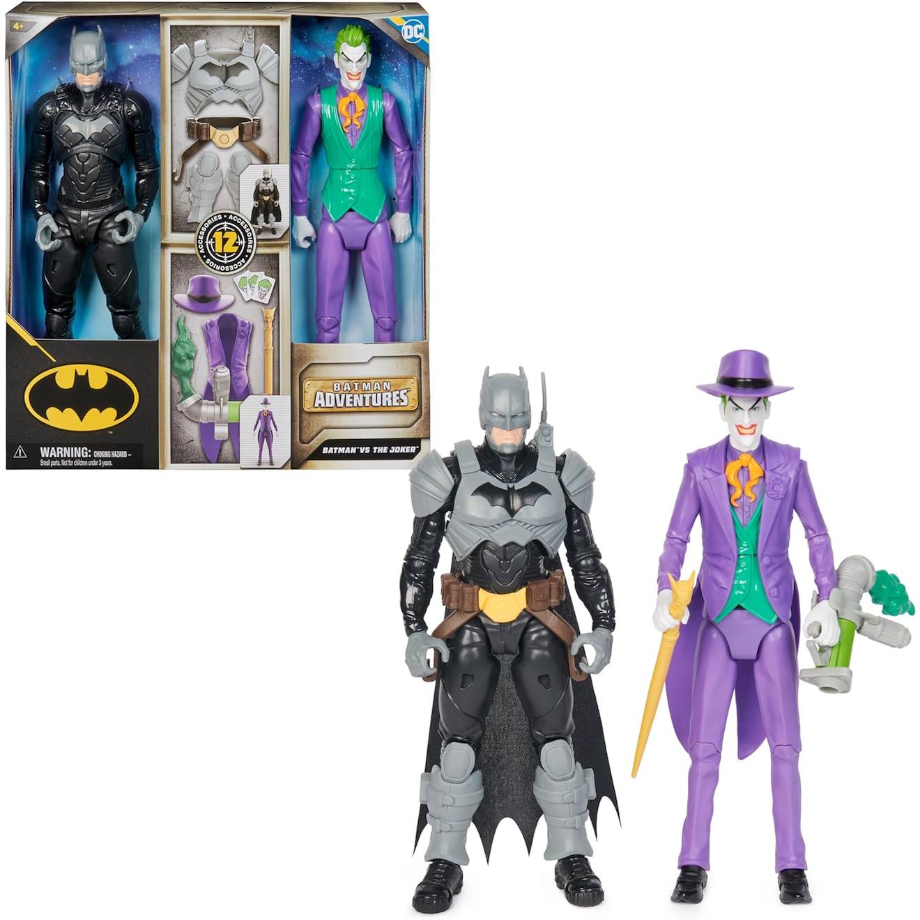 Figurines Batman Joker 30 Cm + Accessoires Multicolore