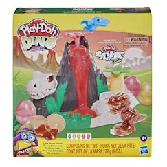 Jouet-Play doh dino crew l'île aux dino avec pâte à modeler hydroglitz