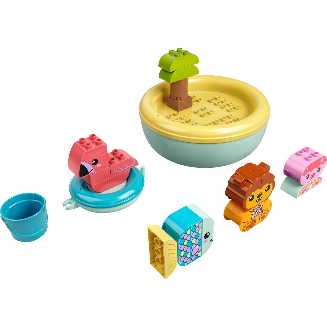 Duplo Jouet De Bain : L'île Flottante Des Animaux 10966 Multicolore
