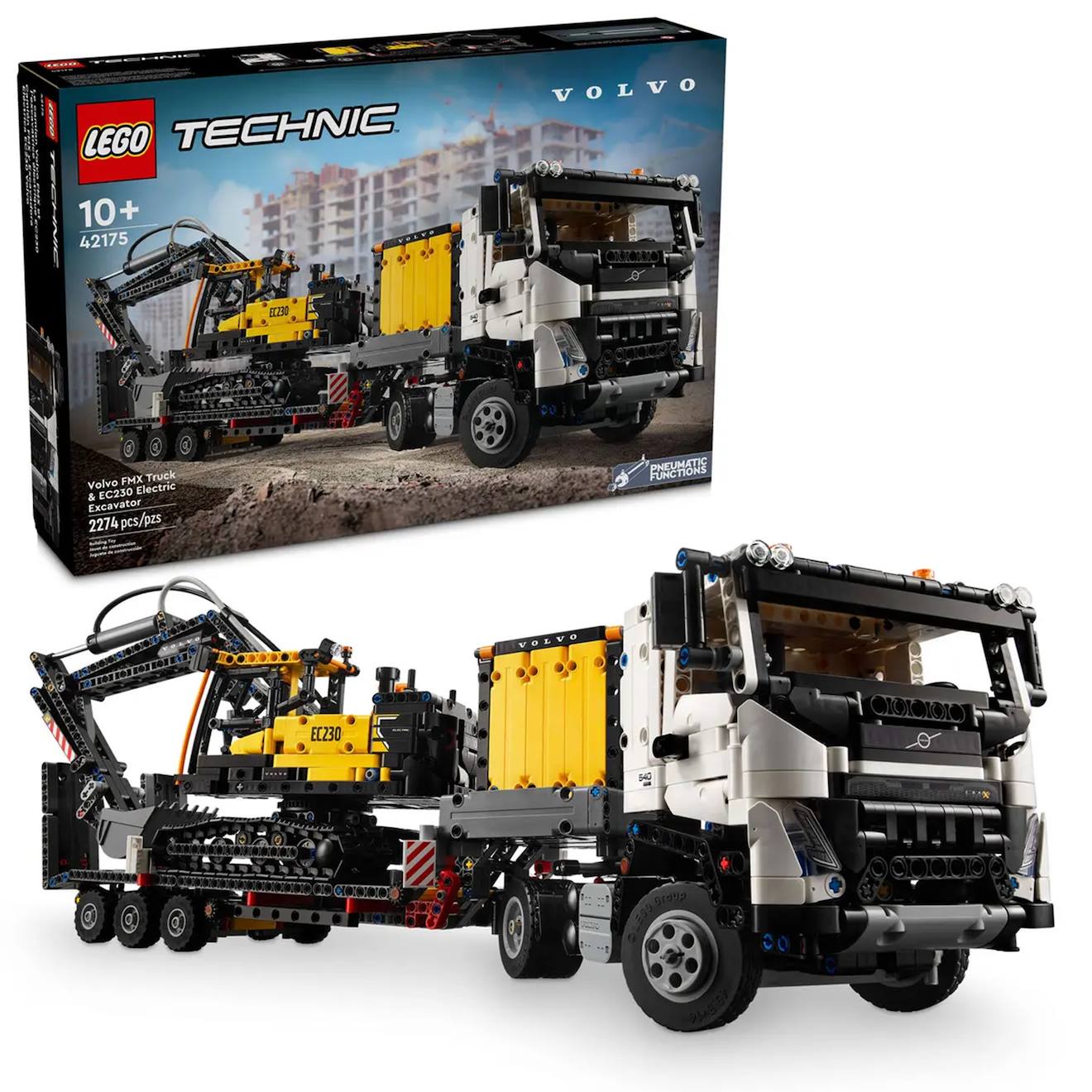 Camion Volvo Fmx Et Pelleteuse Électrique Ec230 42175 Multicolore