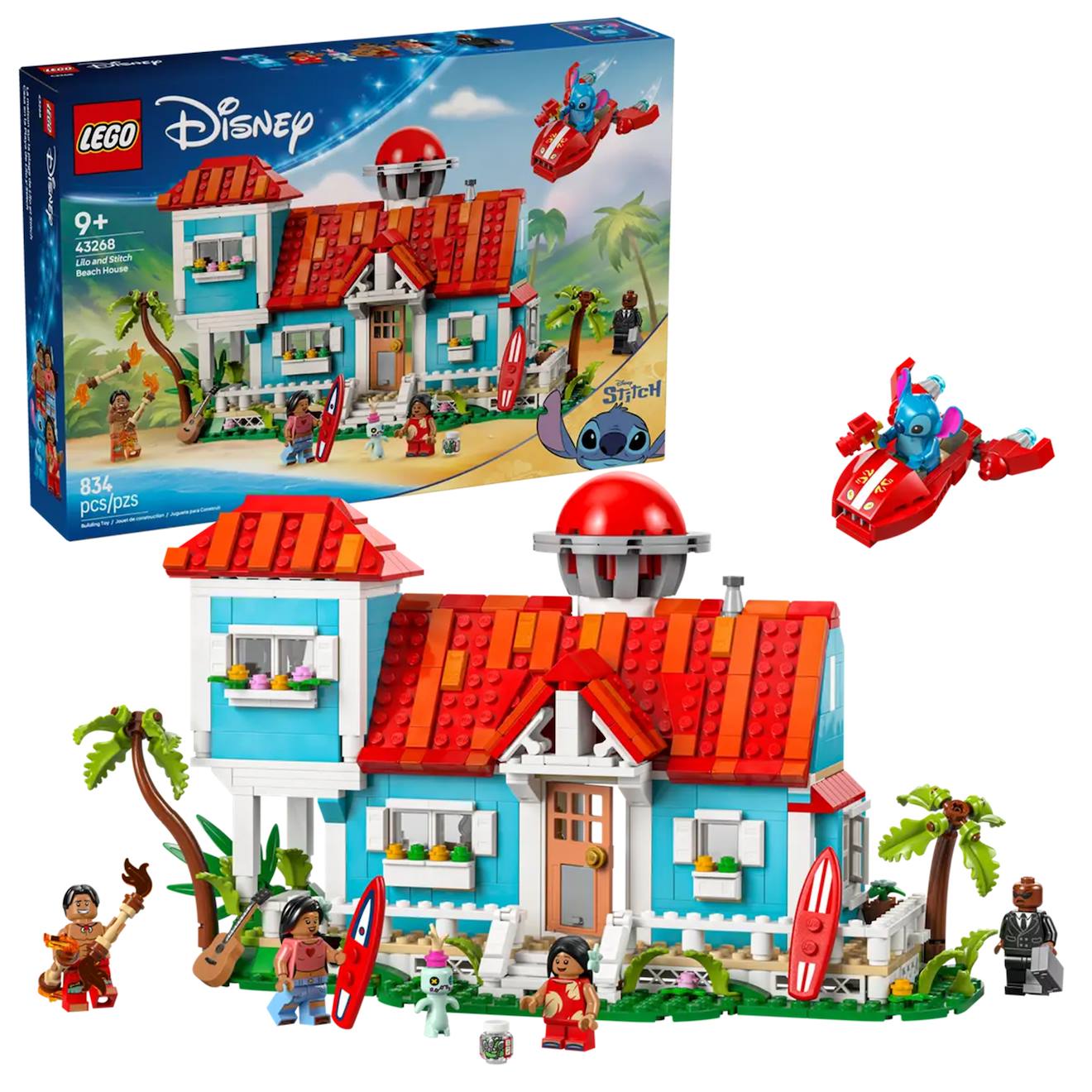Disney La Maison Sur La Plage De Lilo Et Stitch 43268 Multicolore