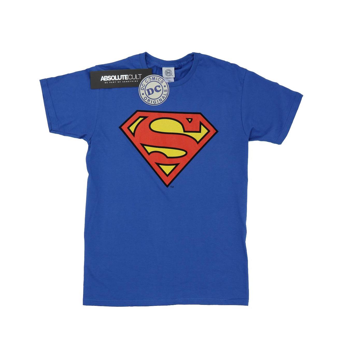 T-shirt Superman Coton Dc Comics Bleu Roi