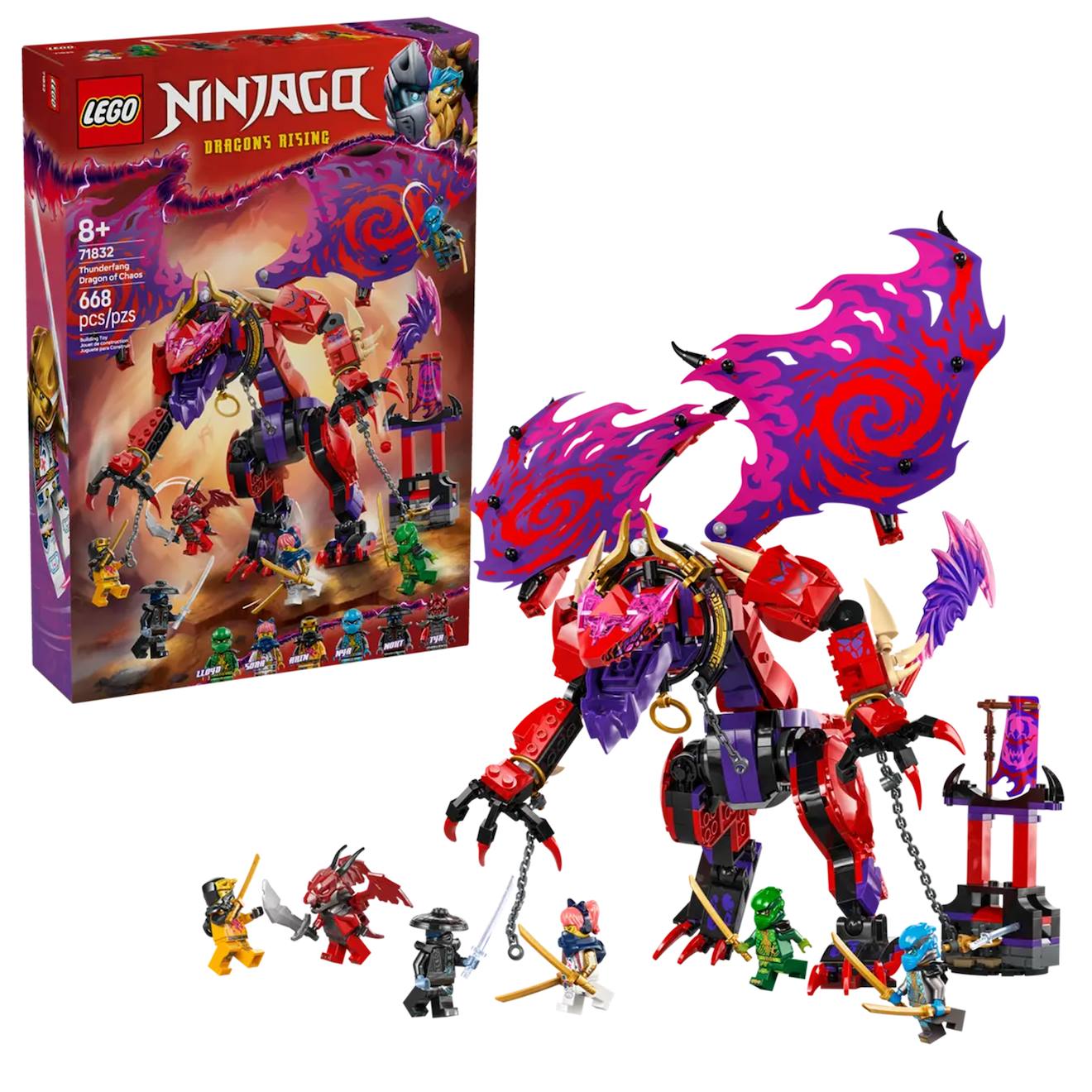 Ninjago Croc-de-tonnerre : Le Dragon Du Chaos 71832 Multicolore