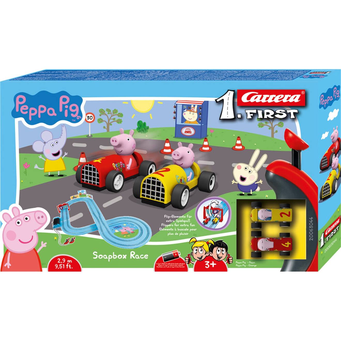 Peppa Pig Soapbox Race Circuit De Course Multicolore