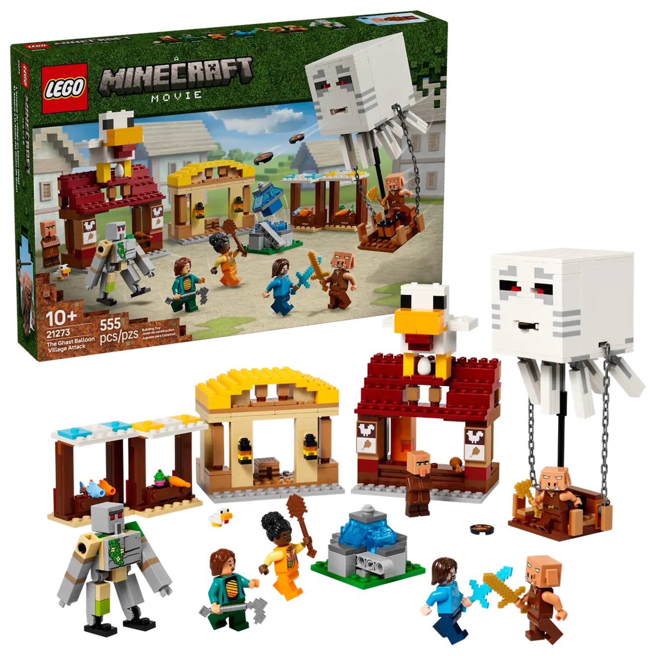 Minecraft Les Ghasts À L'attaque Du Village 21273 Multicolore