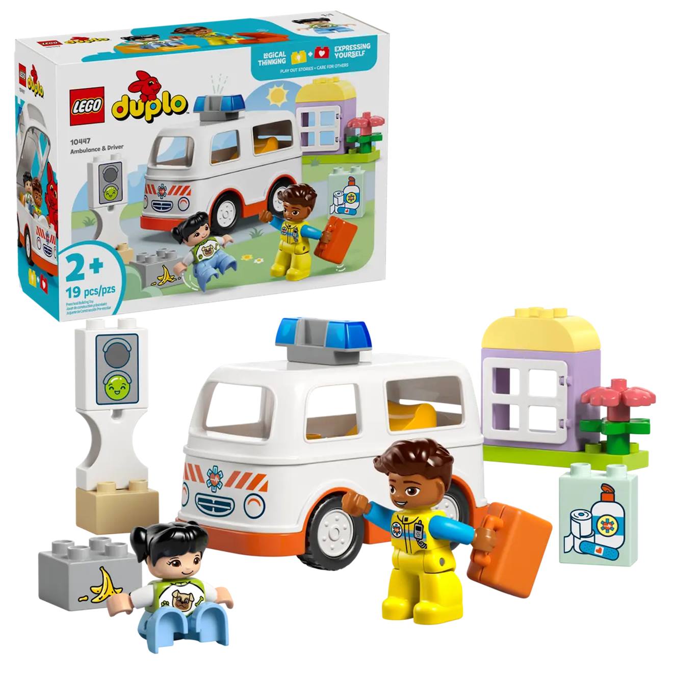 Duplo L'ambulance Et Le Chauffeur 10447 Multicolore