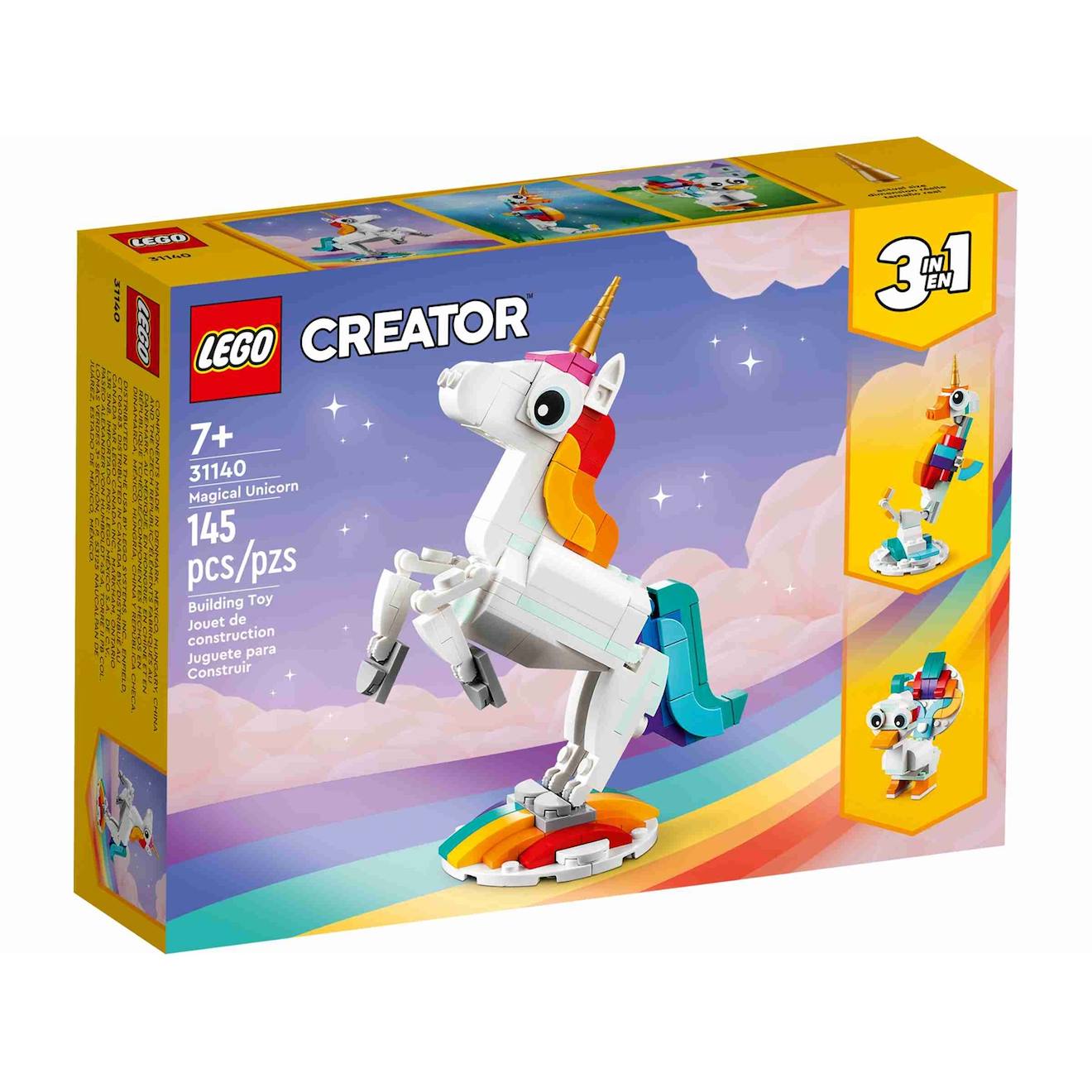 Creator 3 En 1 La Licorne Magique 31140 Multicolore