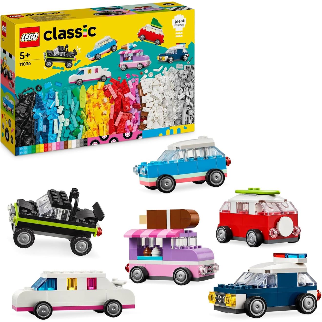 Lego Classic - Les Véhicules Créatifs - 11036 Multicolore