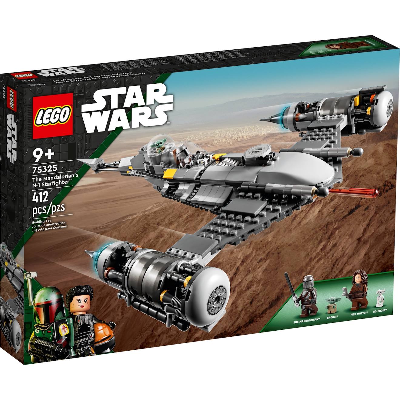 Star Wars Le Chasseur N-1 Du Mandalorien 75325 Multicolore