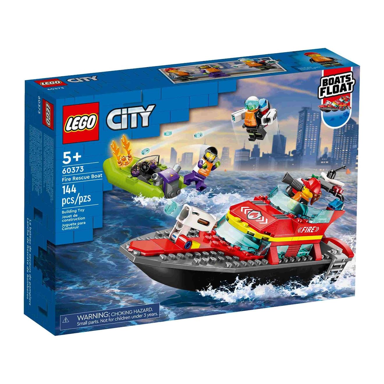 City Le Bateau De Sauvetage Des Pompiers 60373 Multicolore