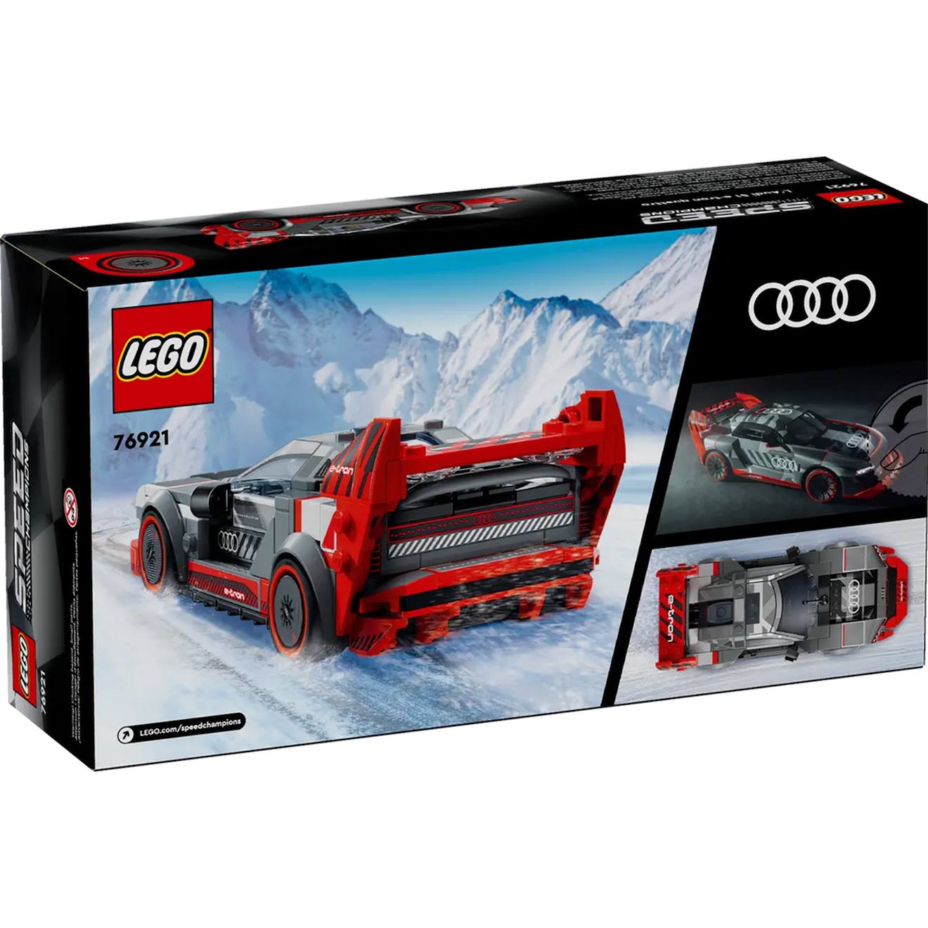 Voiture De Course Audi S1 E-tron Quattro 76921 Gris Et Rouge