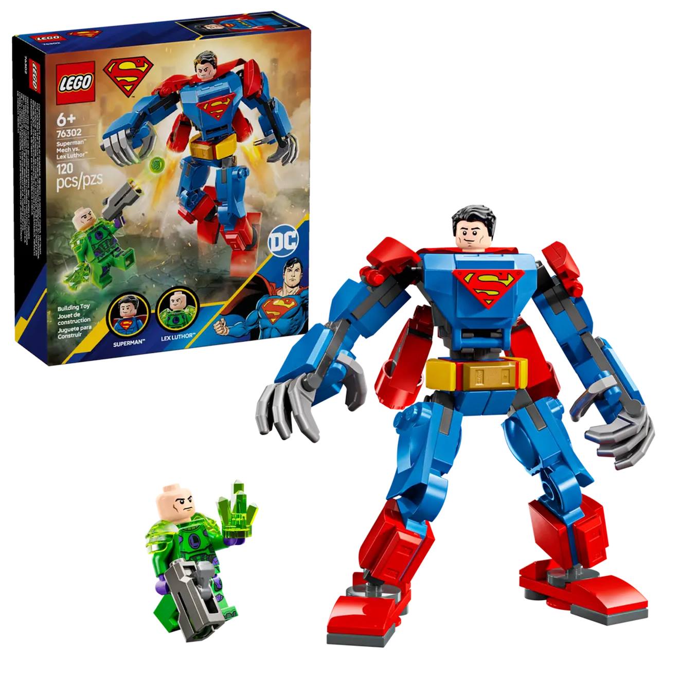 Dc Le Robot De Superman™ Contre Lex Luthor™ 76302 Multicolore