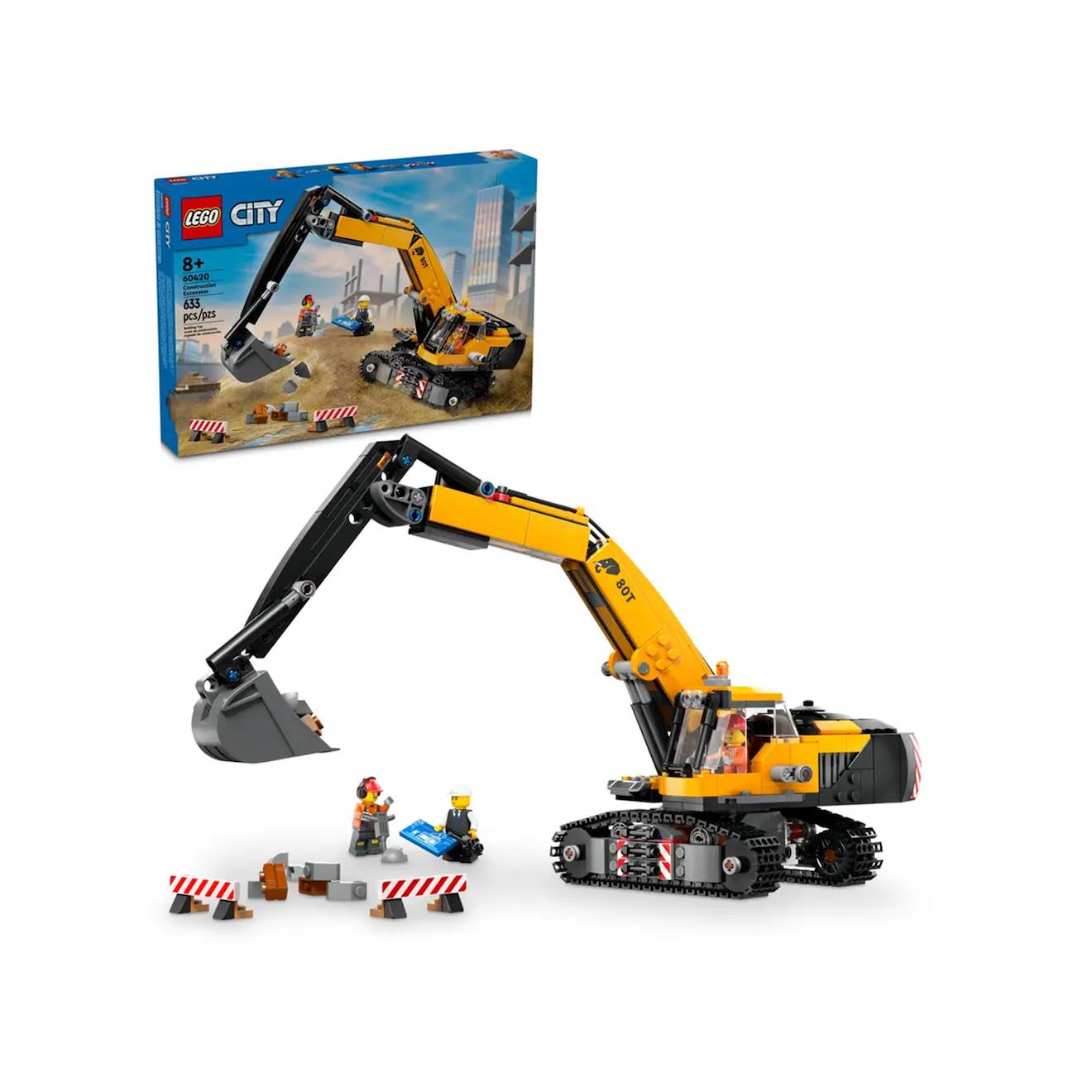 City La Pelleteuse De Chantier Jaune 60420 Multicolore