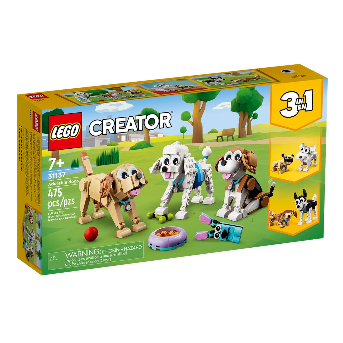 Creator 3 En 1 Adorables Chiens 31137 Multicolore
