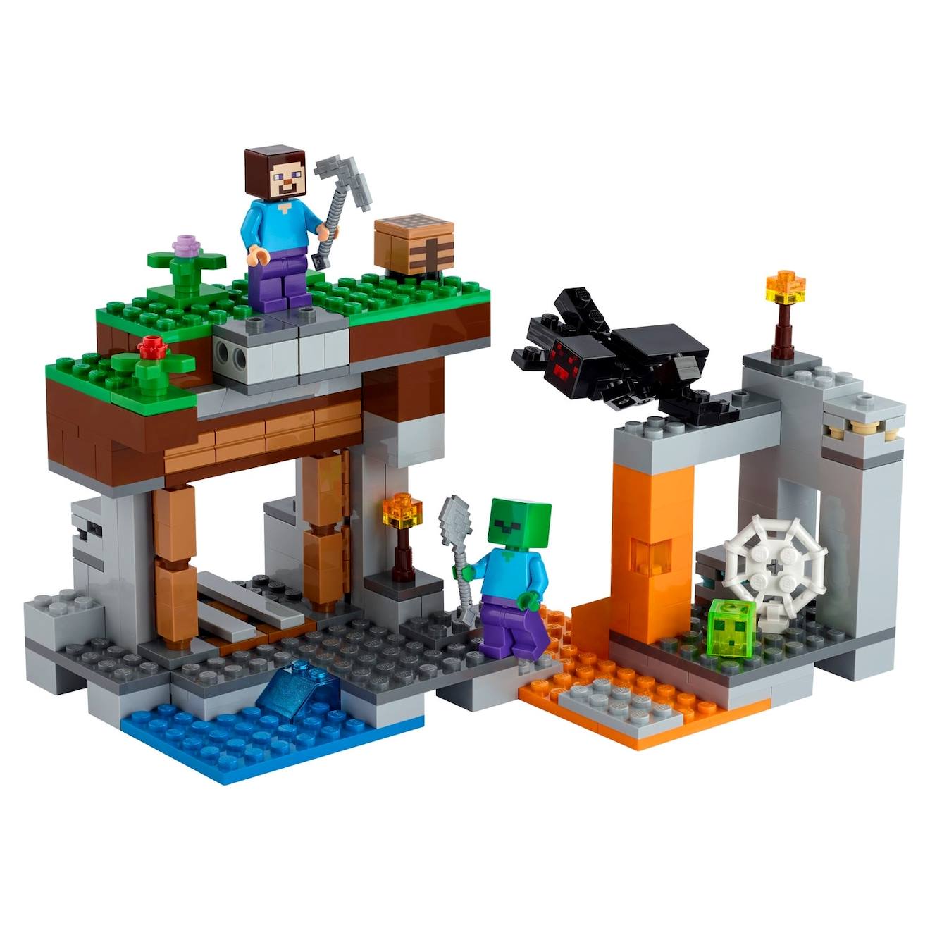Minecraft La Mine Abandonnée 21166 Multicolore
