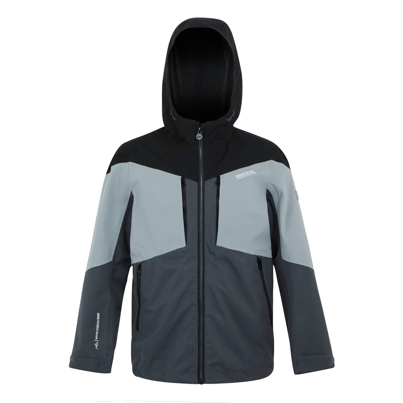 Veste Imperméable Highton Polyester Recyclé Highton Vi Gris Phoque / Gris / Noir