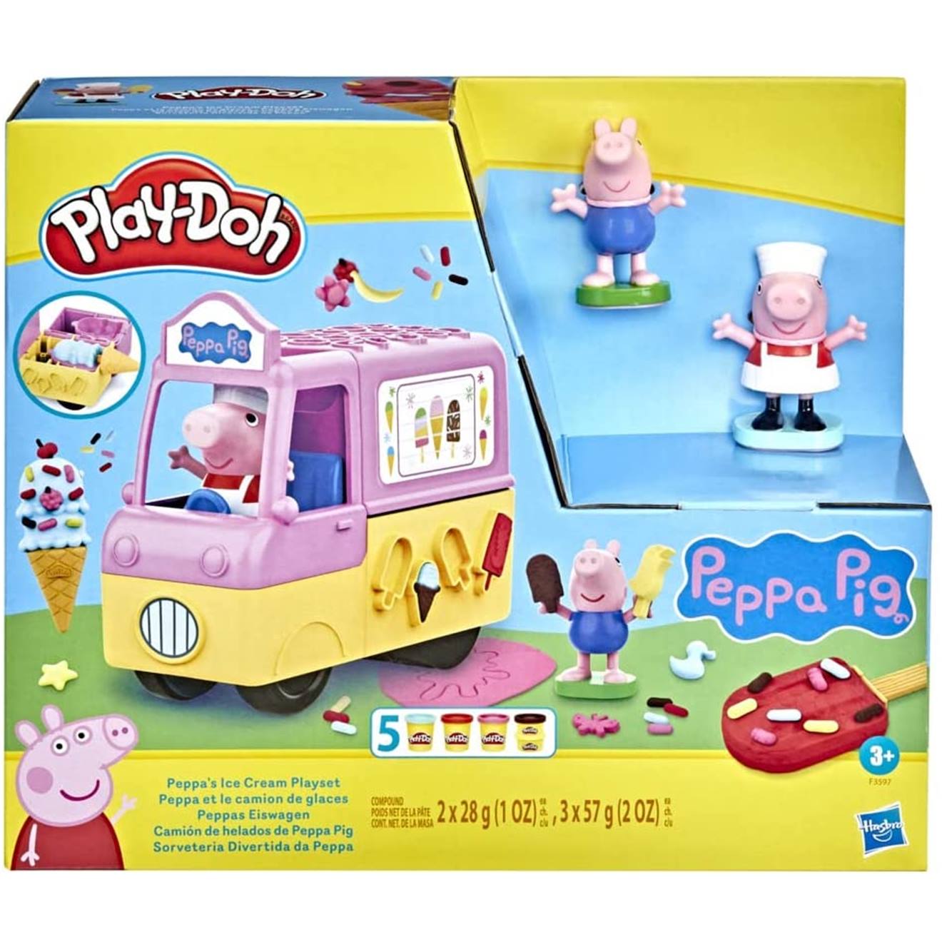 Play-doh Peppa Et Le Camion De Glaces Multicolore