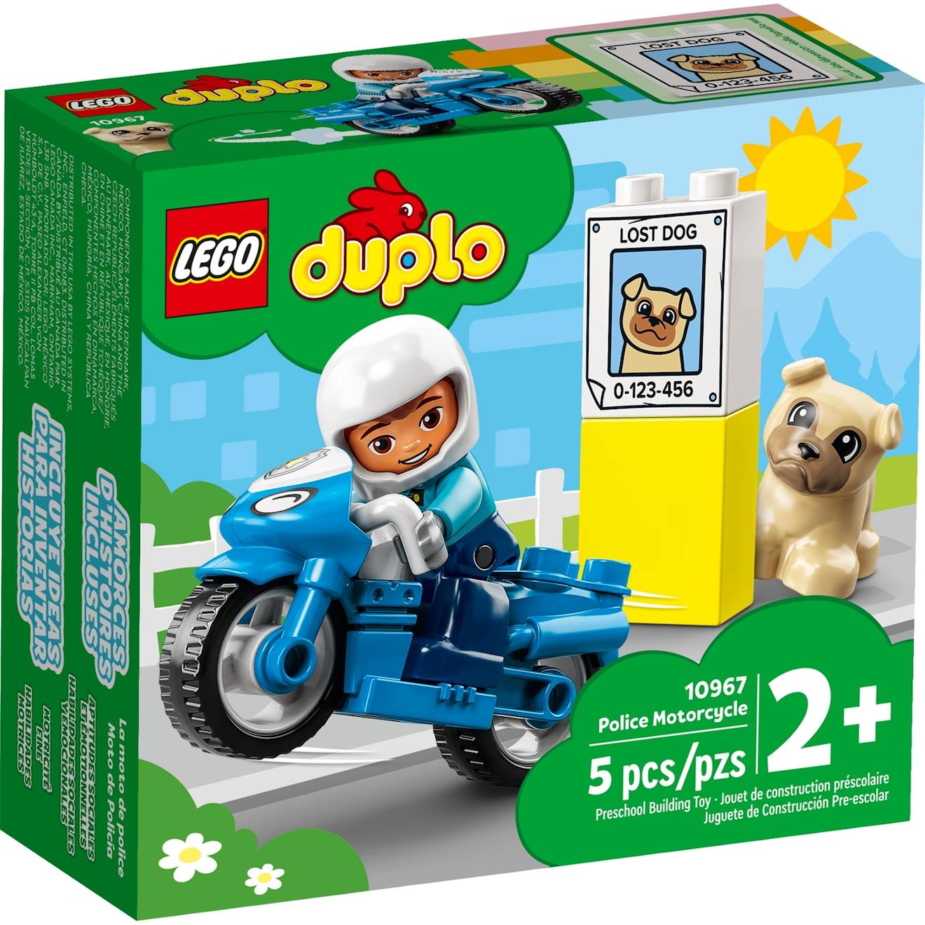 Lego Duplo - La Moto De Police - 10967 Multicolore