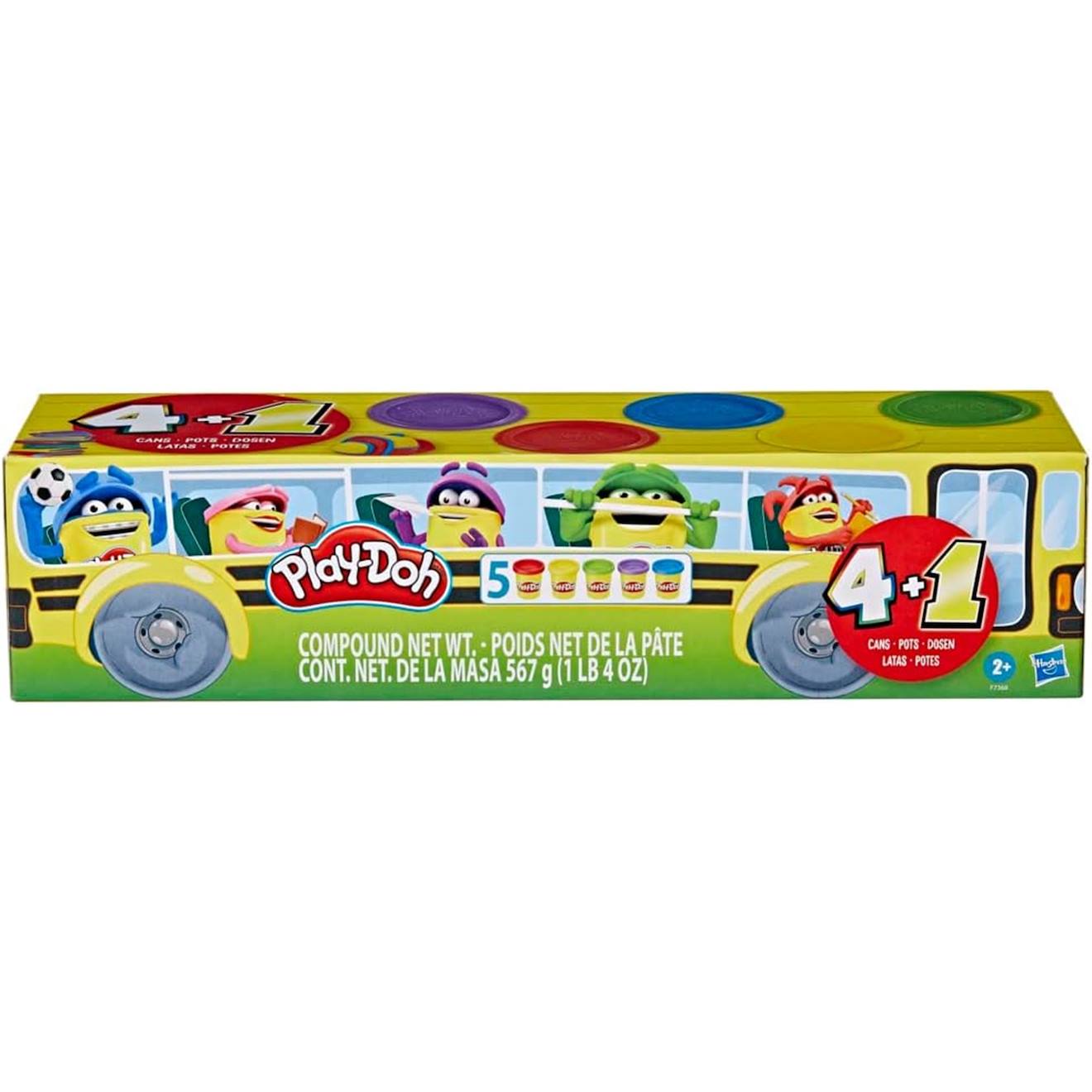 Play Doh Bus Scolaires Pack De 5 Multicolore