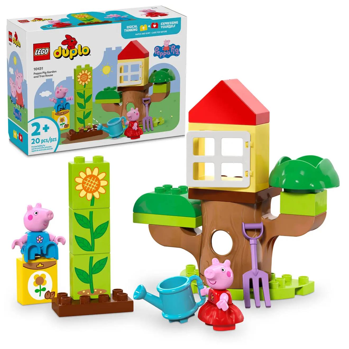 Duplo Le Jardin Et La Cabane Dans L'arbre De Peppa Pig 10431 Multicolore