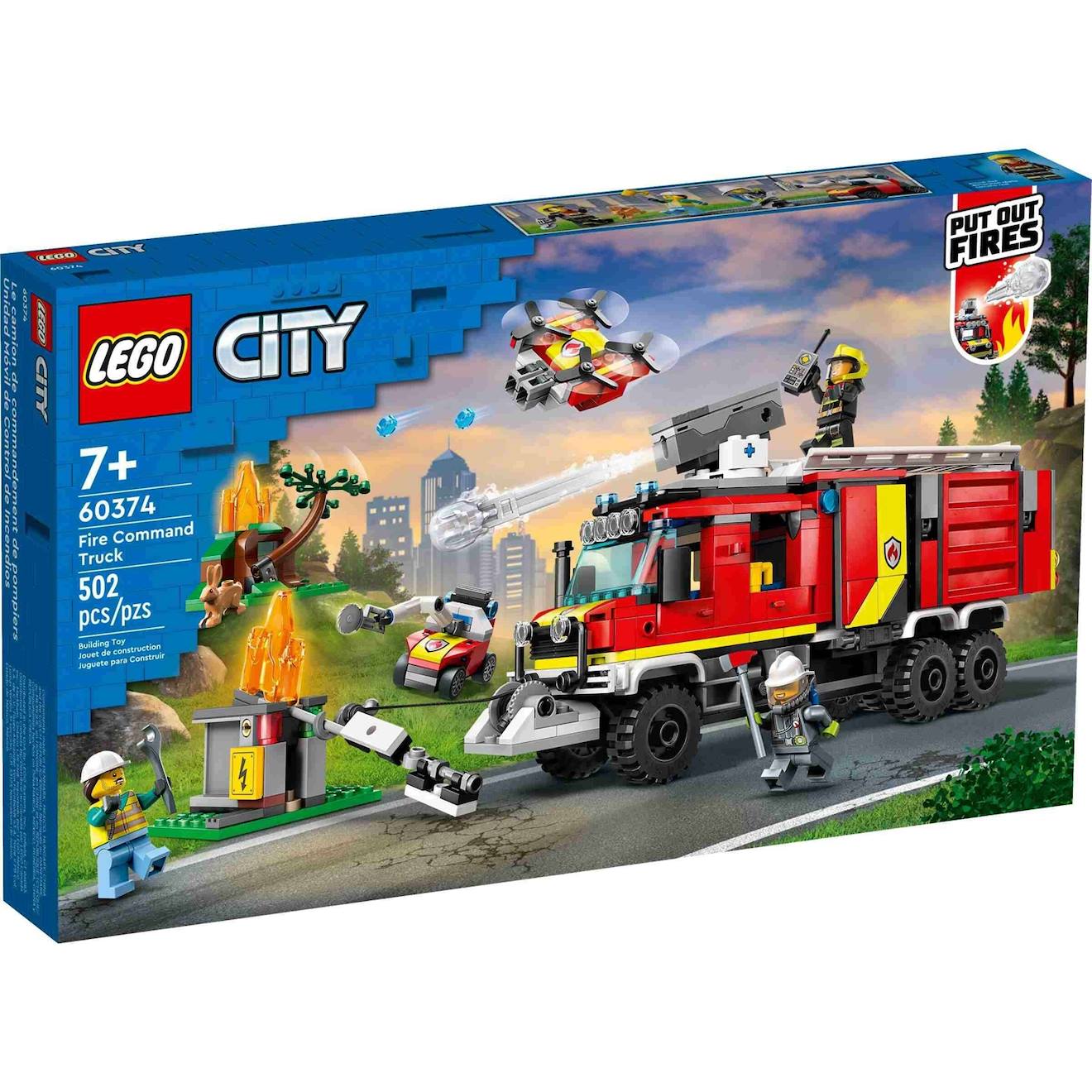 City Le Camion D'intervention Des Pompiers 60374 Multicolore