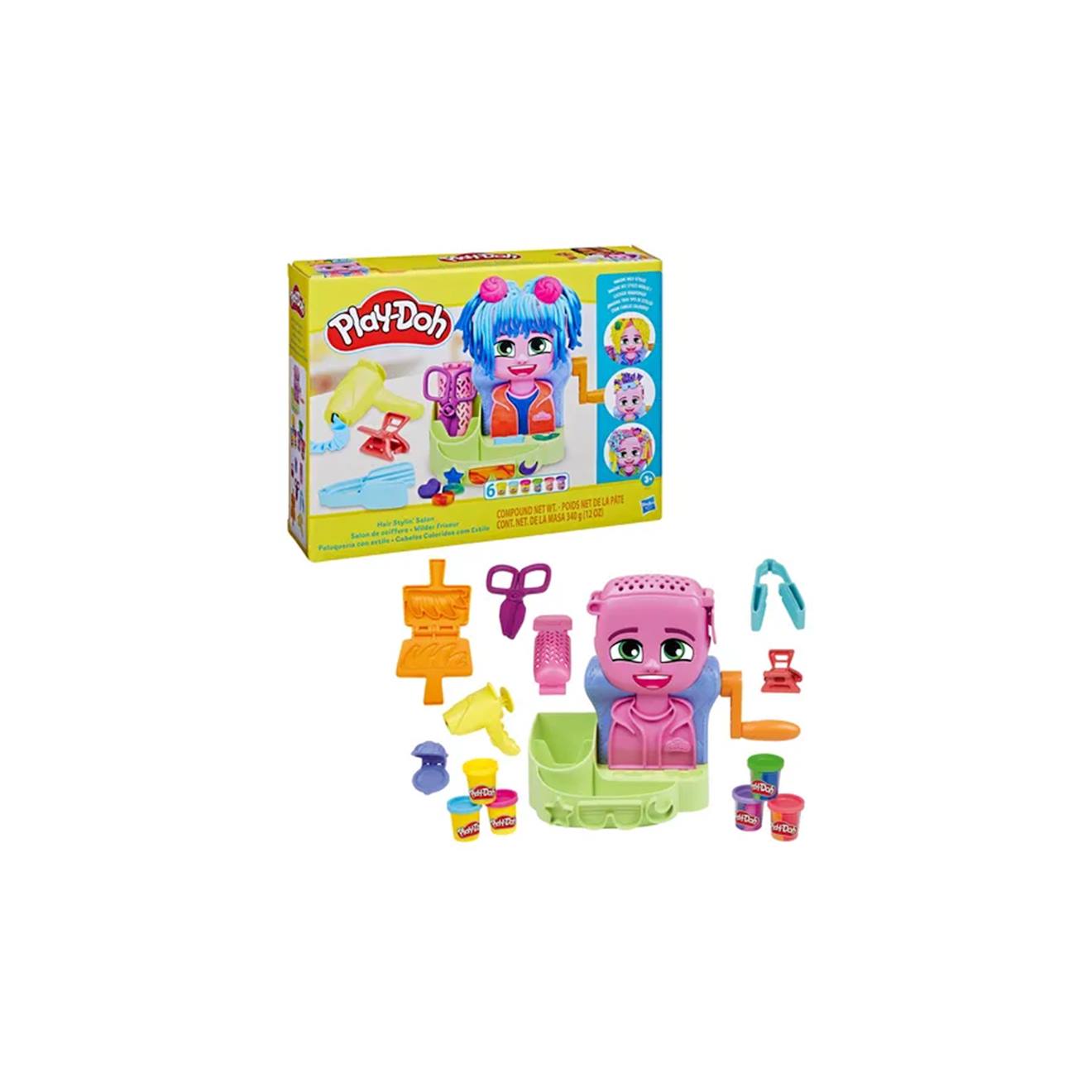 Play Doh Salon De Coiffure Multicolore