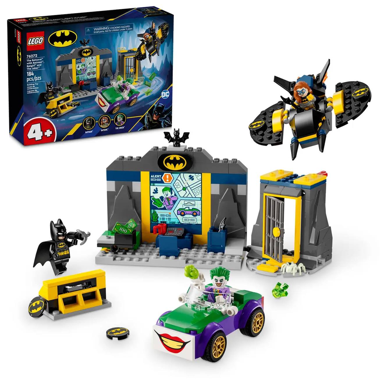 Batman La Batcave™ Avec Batman™, Batgirl™ Et Le Joker™ 76272 Multicolore