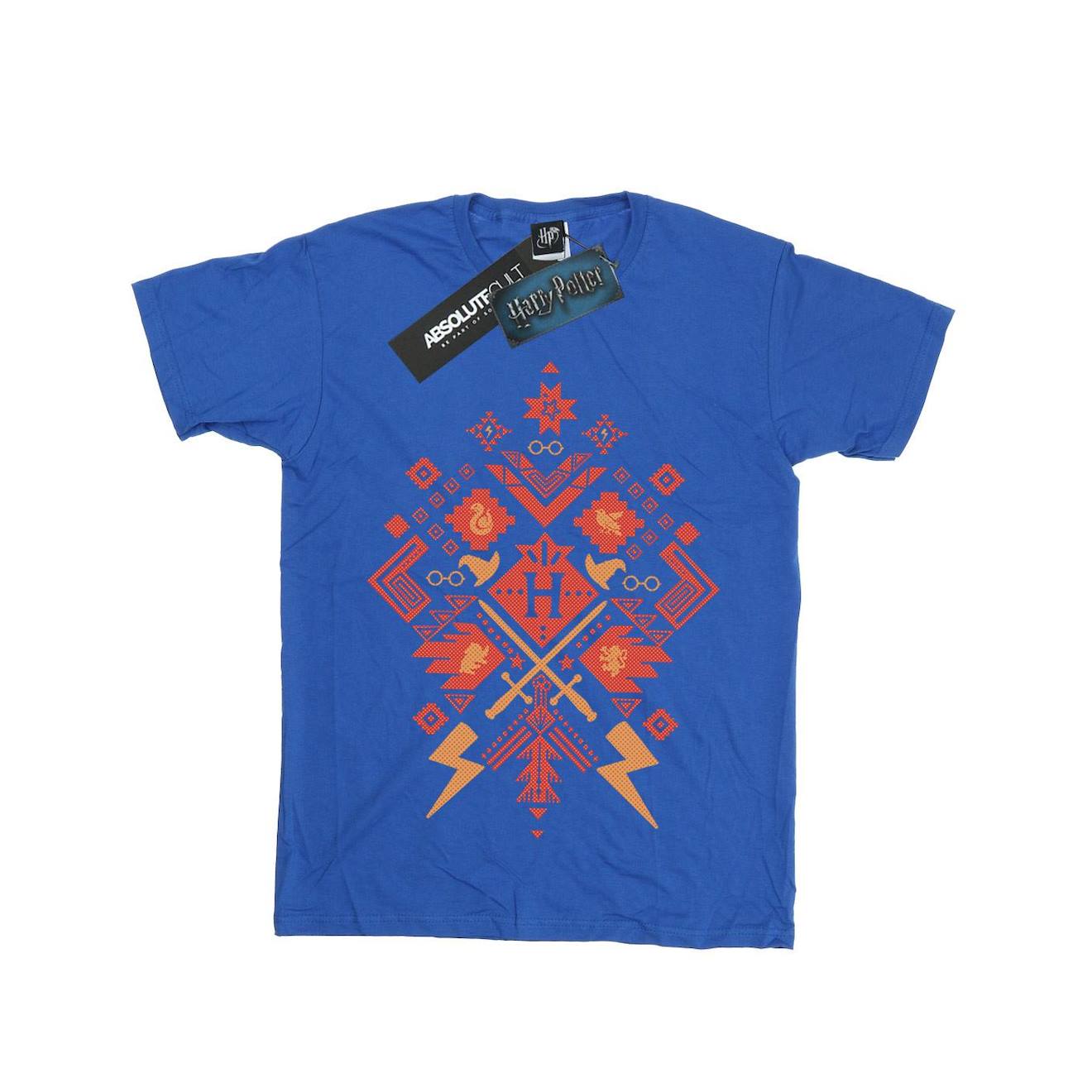 T-shirt Coton Harry Potter Bleu Roi