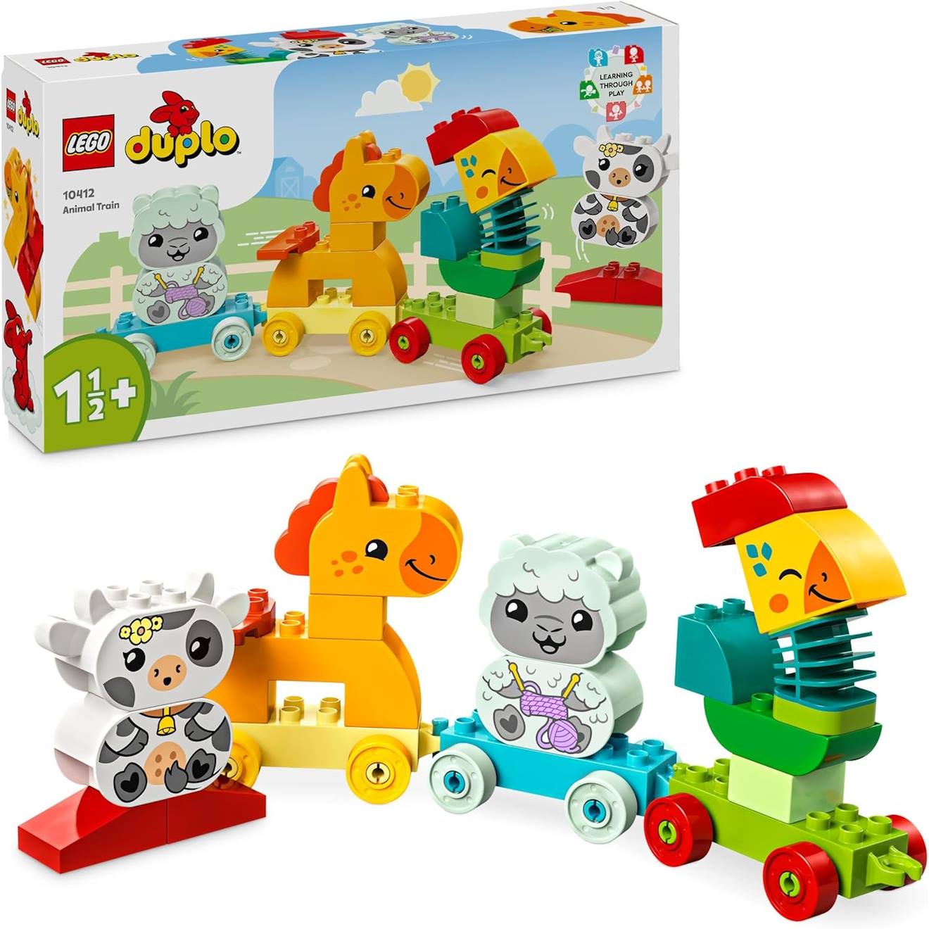 Le Train Des Animaux 10412 Multicolore
