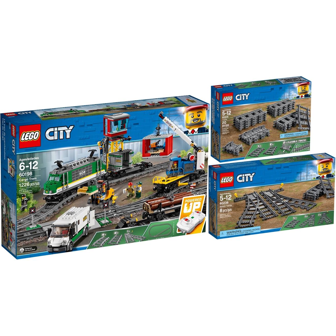 Lego – City – 60198+60205+60238 60198-205-238 Multicolore