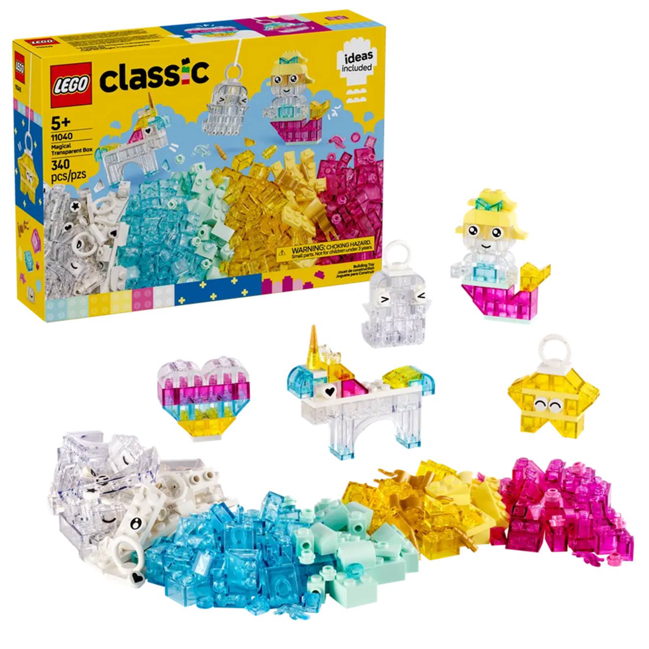 La Boîte De Briques Transparentes Magiques 11040 Multicolore
