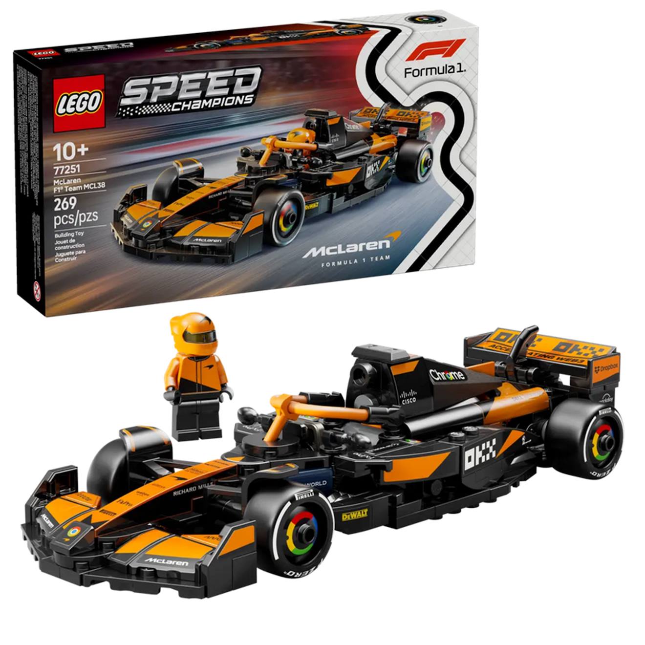 Voiture F1® Mclaren Team Mcl38 77251 Multicolore