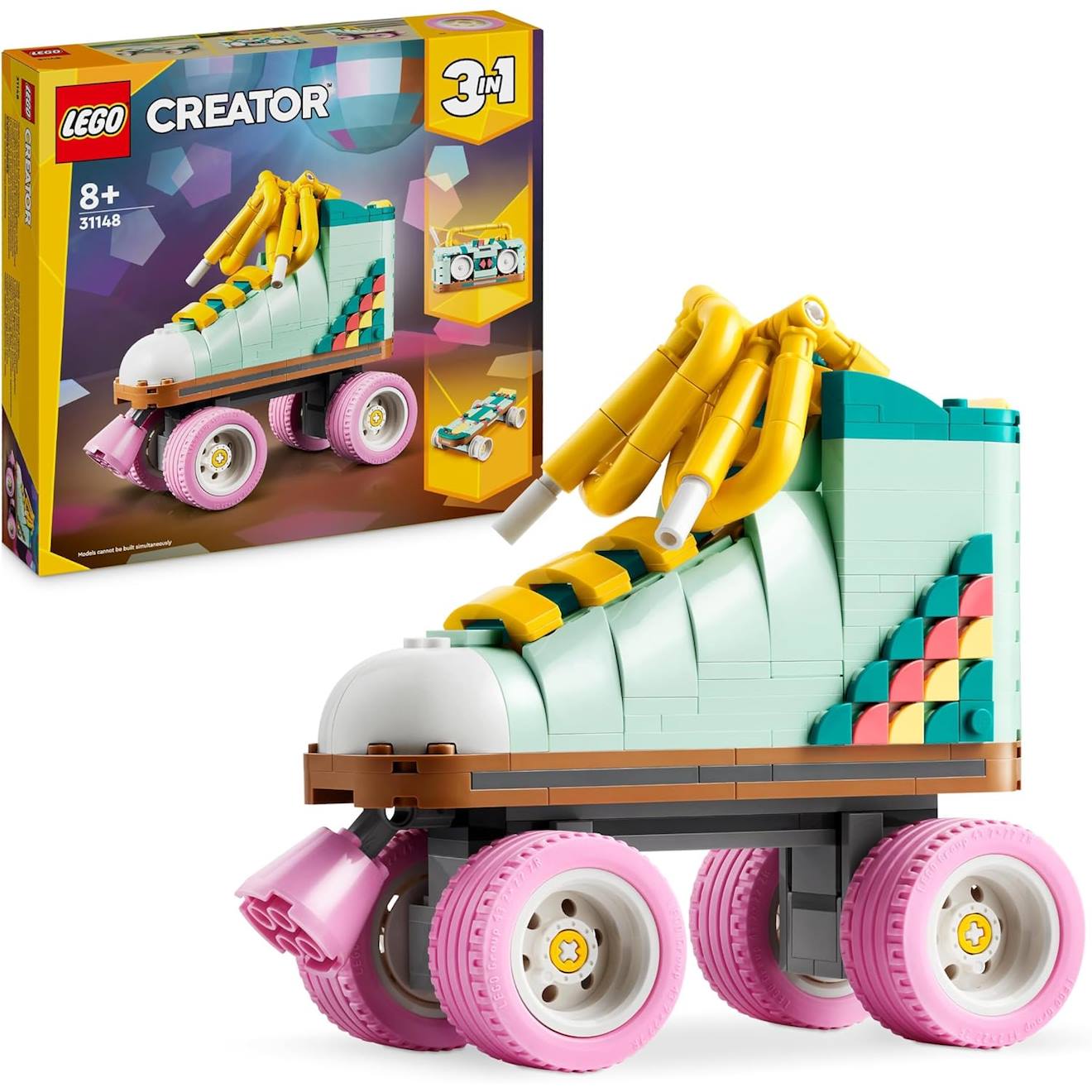 Les Patins À Roulettes Rétro 31148 Multicolore
