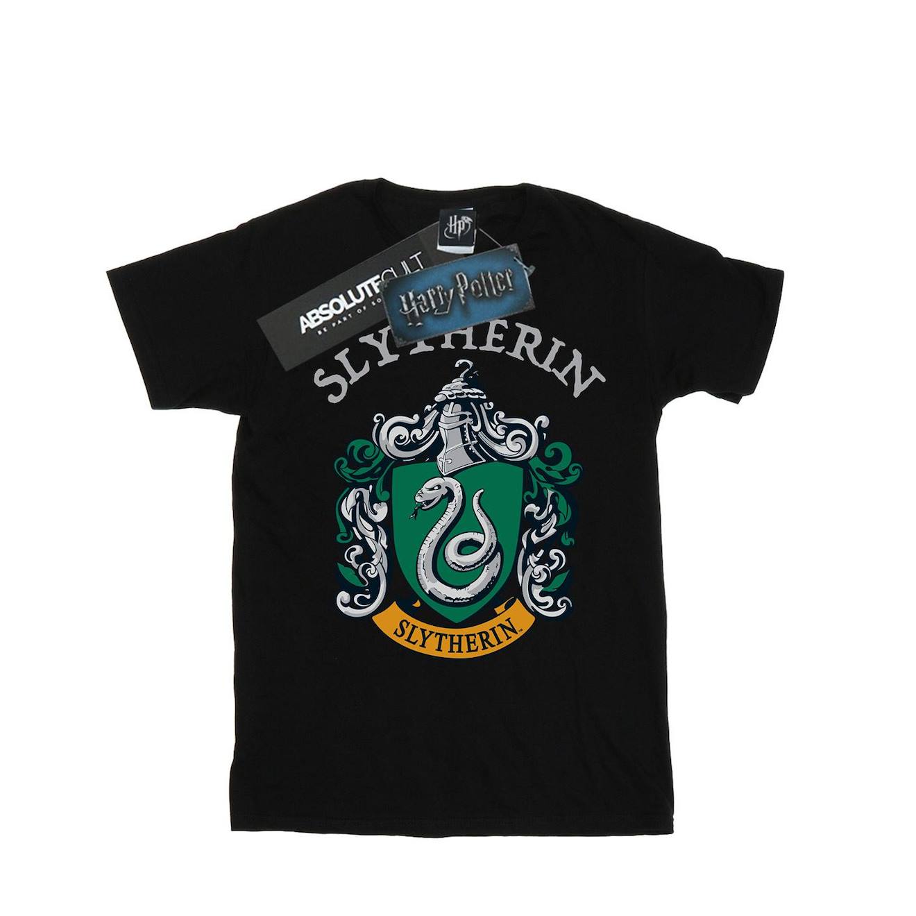 T-shirt Coton Harry Potter Slytherin Noir