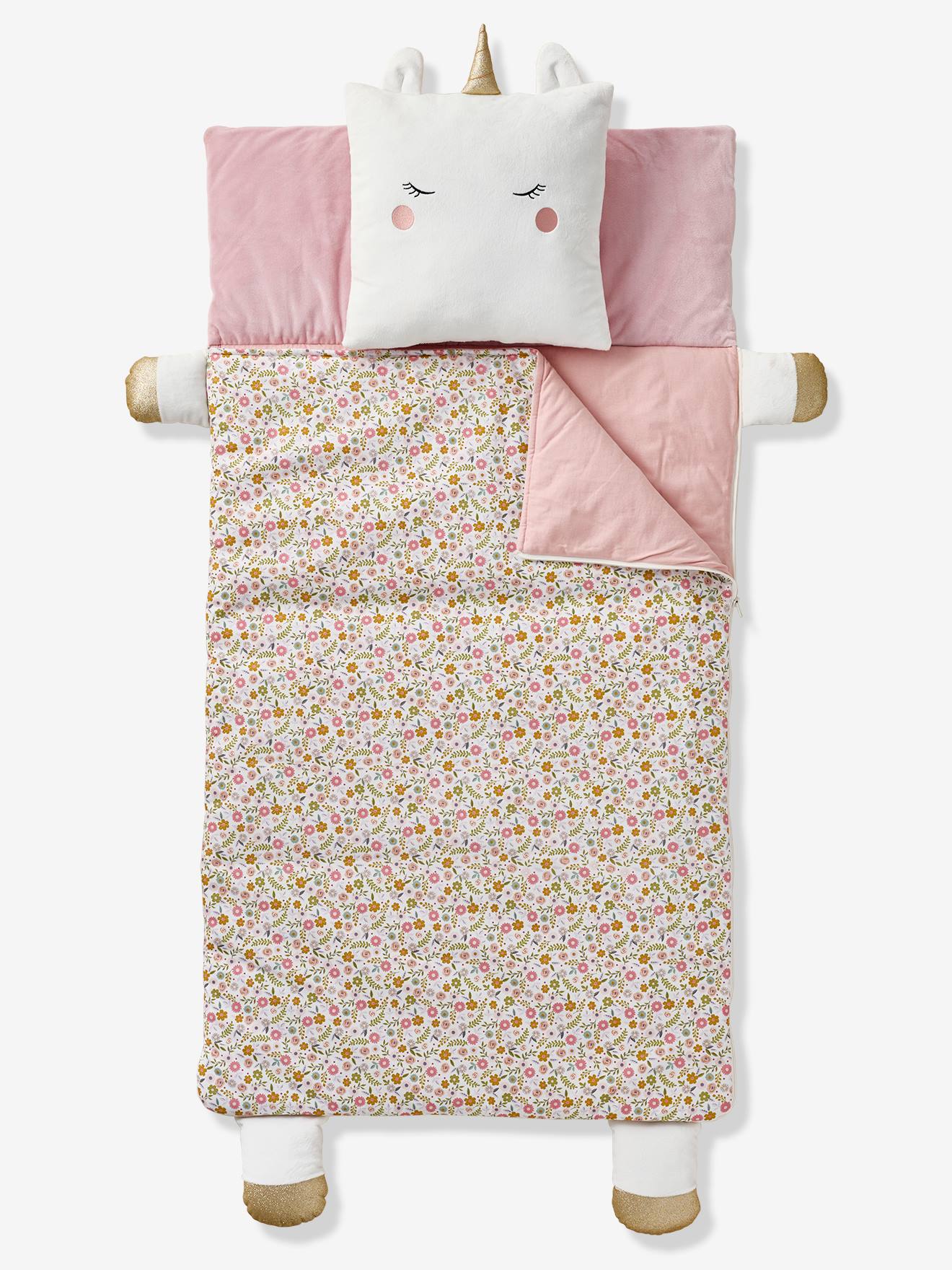 Sac de couchage + Coussin Animaux multicolore