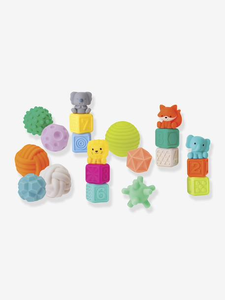 Infantino - coffret sensoriel super soft multicolore