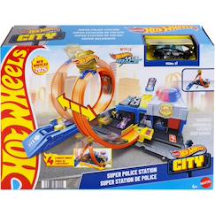 Jouet-Hot wheels coffret super station de police