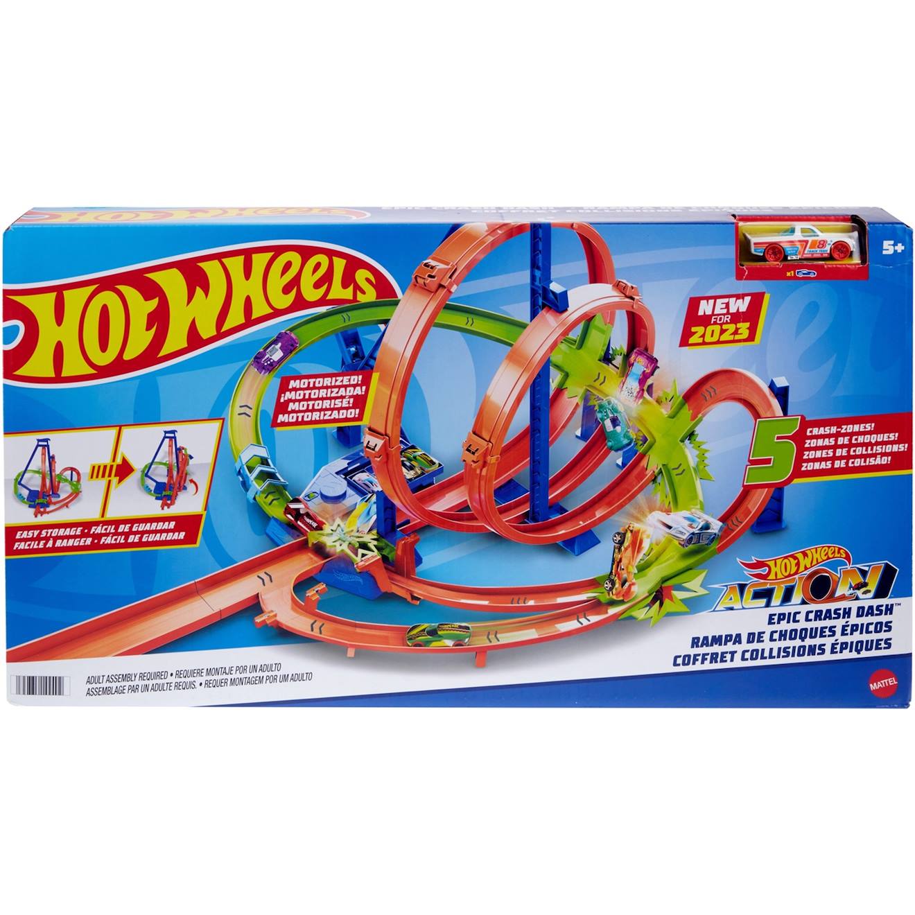 Hot Wheels Course De Crash Épique Multicolore