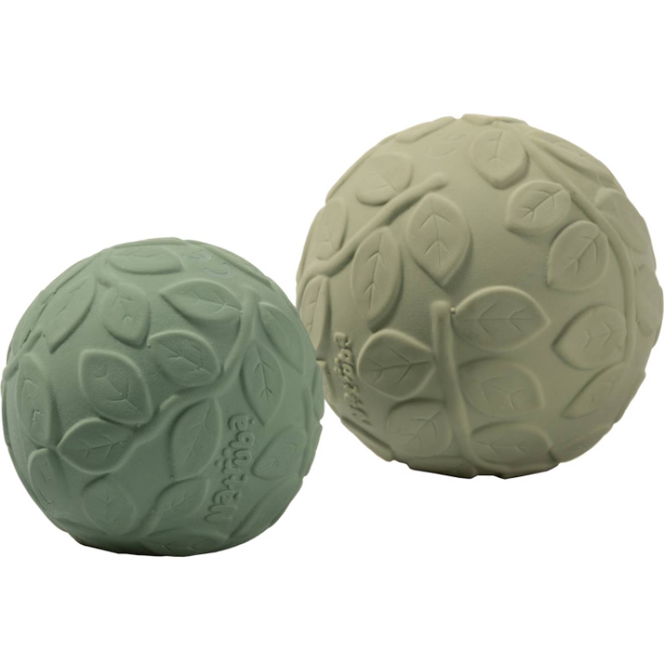 Lot De 2 Balles Sensorielles Earth Vert