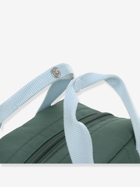 Mini Sac à dos carré Little Gang LÄSSIG kaki+pêche+VERT FONCE UNI 17 - vertbaudet enfant 