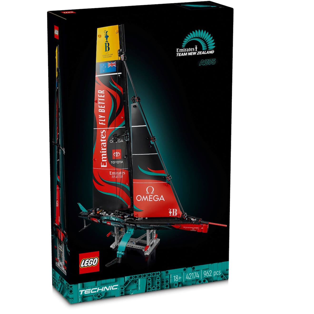 Technic Yacht Emirates Team New Zealand Ac75 42174 Multicolore